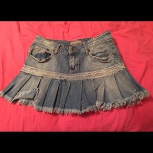 Mini Jean Skirt